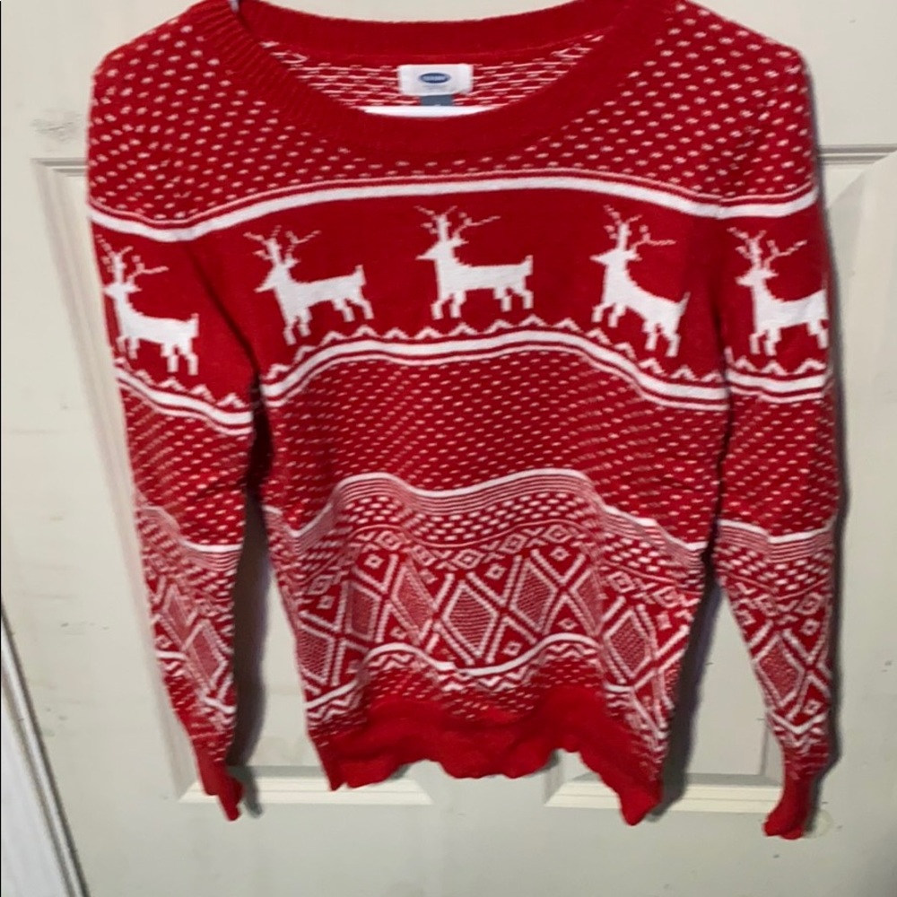 Red reindeer sweater